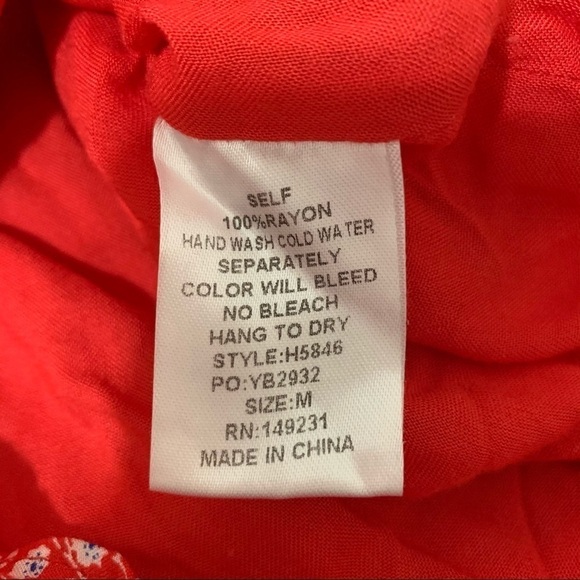 KORI AMERICA LADIES SURPLICED SLEEVE TIED ROMPER M - Picture 8 of 9